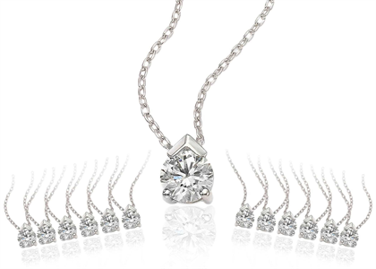 CZ Studded Silver Plated Fashion Pendants